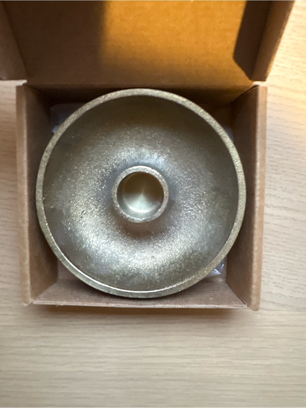 Ferm Living Metallic Gold Ring Candle Holder